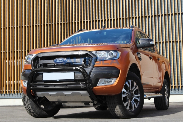 Ford Ranger 2012- Frontbügel mit Zulassung Ø 70mm Edelstahl Schwarz