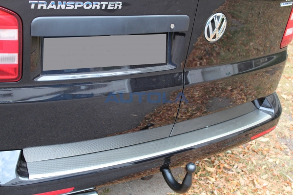 Ladekantenschutz Volkswagen Transporter T5 Edelstahl und Carbon