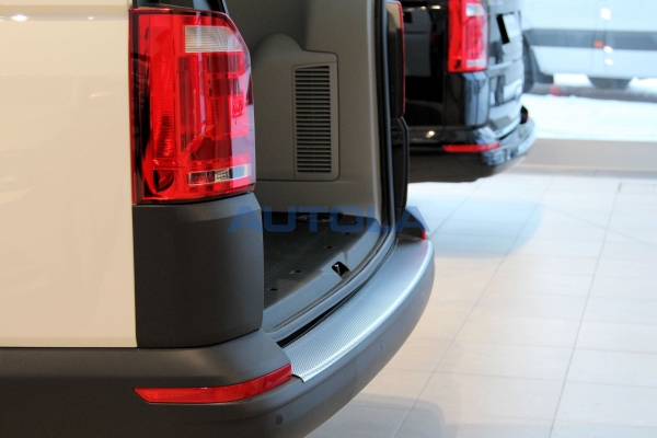 Autola - Ladekantenschutz VW Transporter T6 Edelstahl Kofferraum Leiste  Hinten Stossstange Schutz