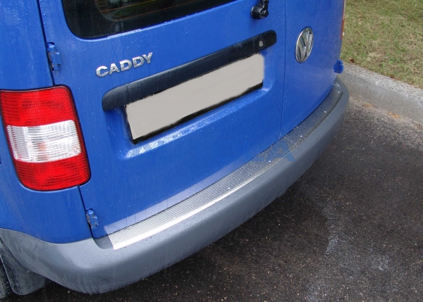 Ladekantenschutz VW Caddy Edelstahl Kofferraum Leiste Hinten Stossstange Schutz